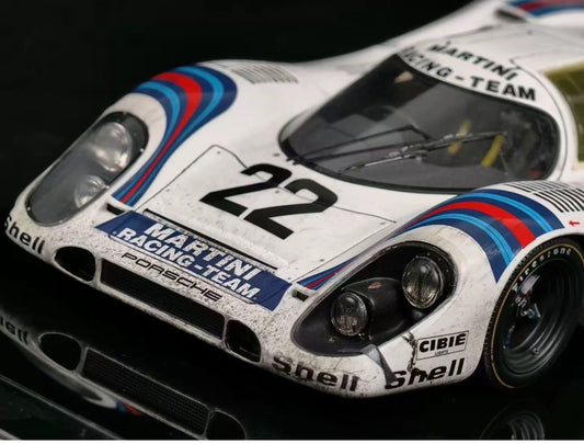Amalgam 1:18 Porsche 917K #22 Le Mans 1971 Winner Weathered Resin Model