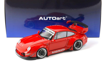 AUTOart 1/18 Porsche RWB 993 NAGINATA Red Composite Model Limited Edition