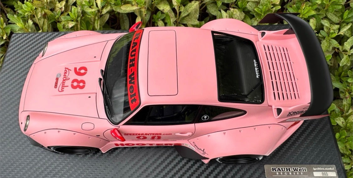 Ignition Model Porsche 911 (993) RWB Pink 1/18 Resin Model