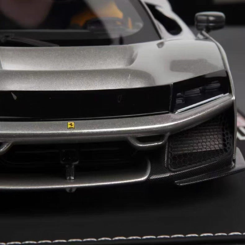 BBR 1/18 Ferrari F80 Aluminum Silver Resin Model