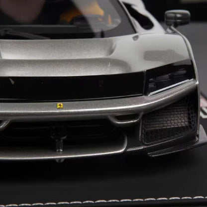 BBR 1/18 Ferrari F80 Aluminum Silver Resin Model