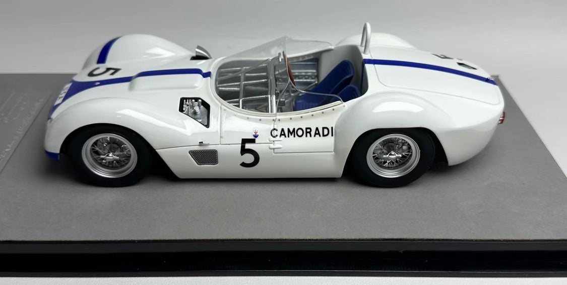Tecnomodel 1/18 Maserati Tipo 61 Birdcage No.5 Camoradi Racing