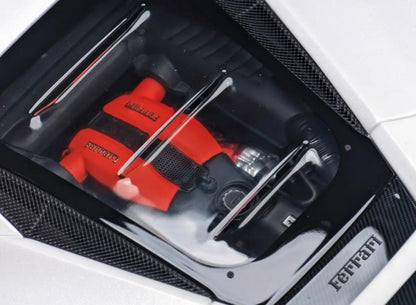 Davis & Giovanni 1/18 Ferrari F8 Tributo Novitec Tuned White Resin Model with Bronze Wheels – Limited Collectible