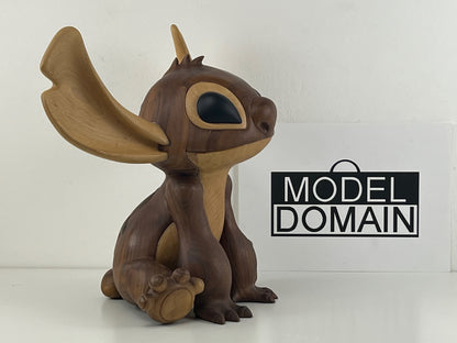 Disney x ge stitch wooden sculpture – museum eternal series – limited 100 + 10 ap – 50cm