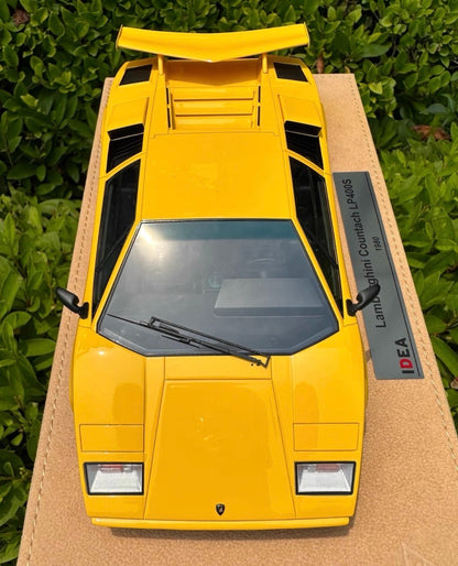 Make Up Lamborghini Countach LP400S Yellow 1/18 Resin Model