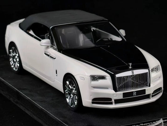 HH 1/18 Rolls-Royce Dawn White & Black Two-Tone Resin Model