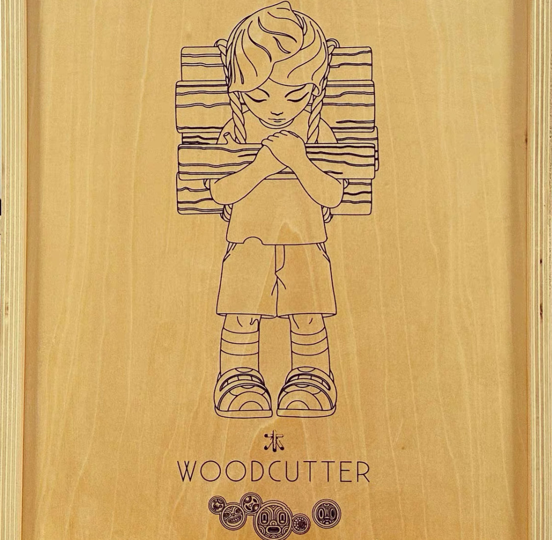 James Jean Wood Sculpture “Woodcutter” 30cm – Limited 35+5AP