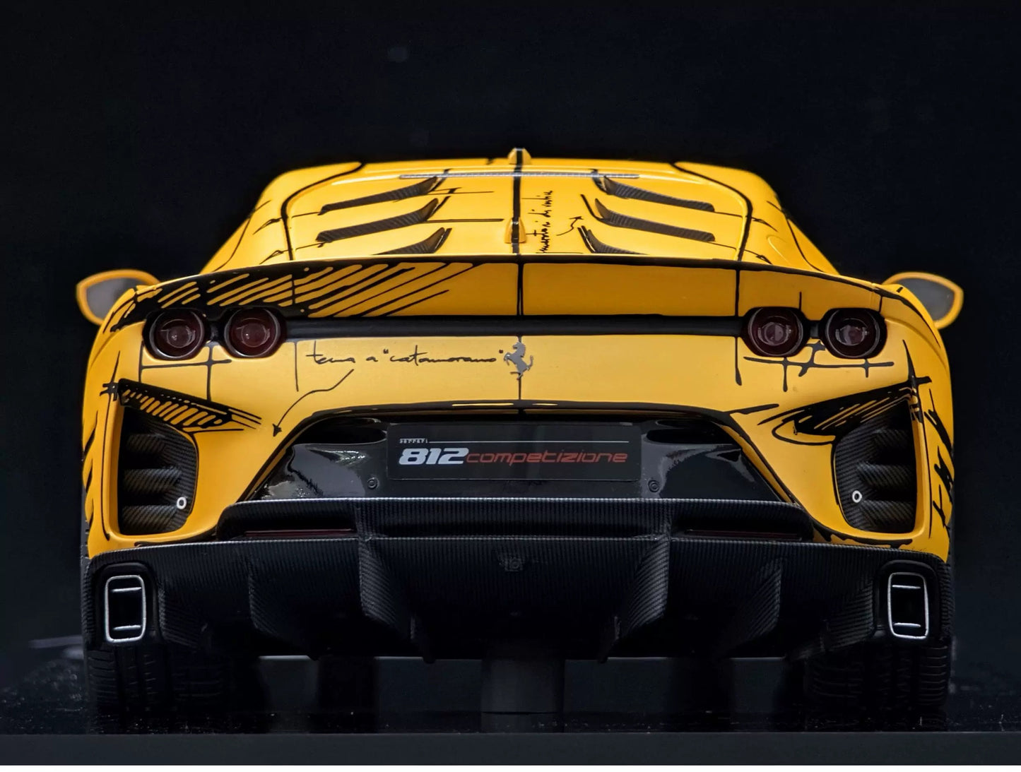 Amalgam 1/18 Ferrari 812 MVS ART Auction Edition Resin Model