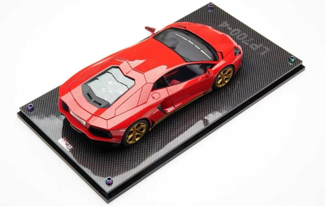 MCM Model 1/18 Lamborghini Aventador Miura Homage Full Opening Resin Model