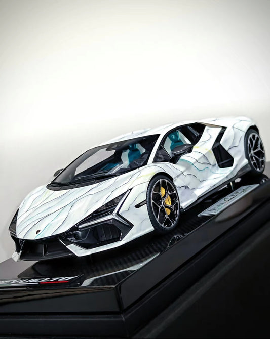 MR Collection 1/18 Lamborghini Revuelto Marble One-Off Resin Model – Global Unique Piece – Factory New