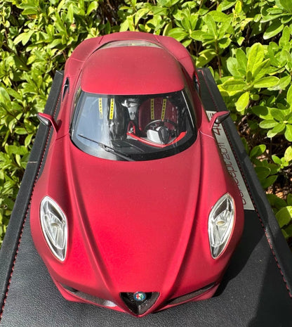 BBR 1/18 Alfa Romeo 4C Concept Matte Red Limited Edition Resin Model