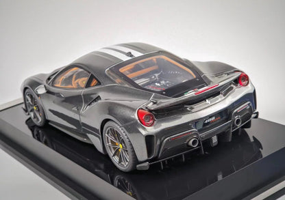 Amalgam 1/18 Ferrari 488 Pista Grigio Resin Model