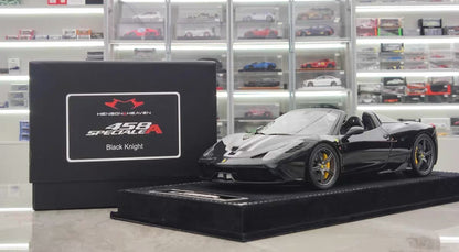 HH 1/18 Ferrari 458 Speciale Aperta Resin Model – Black Knight Edition – HH336