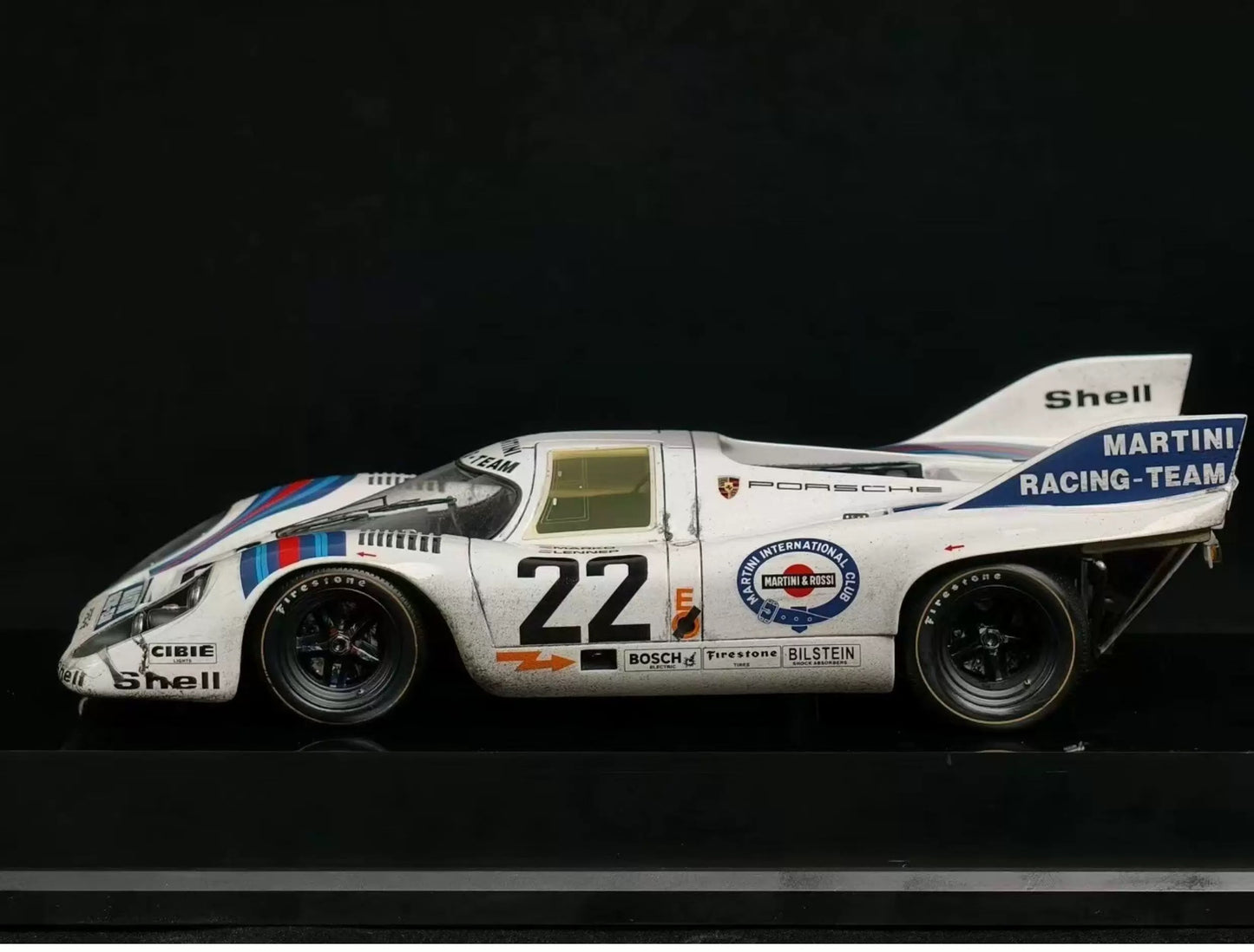 Amalgam 1:18 Porsche 917K #22 Le Mans 1971 Winner Weathered Resin Model