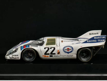 Amalgam 1:18 Porsche 917K #22 Le Mans 1971 Winner Weathered Resin Model