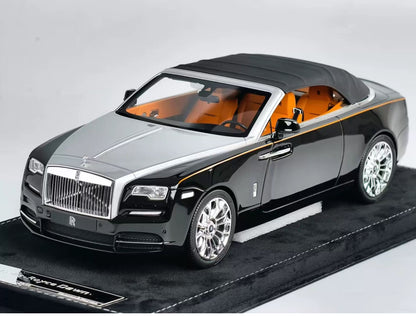 HH 1/18 Rolls-Royce Dawn Black & Silver Two-Tone Resin Model