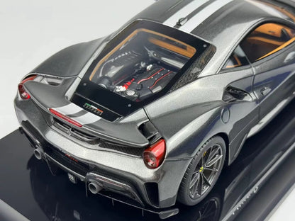 Amalgam 1/18 Ferrari 488 Pista Grigio Resin Model