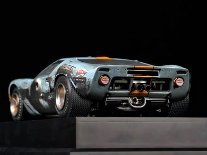 Amalgam 1:18 Ford GT40 #6 Le Mans 1969 Winner Weathered Resin Model