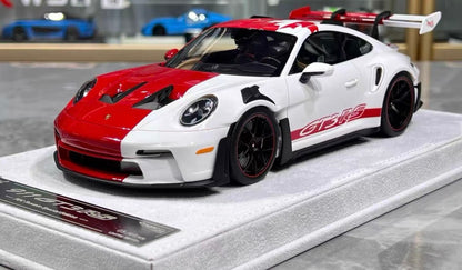 FuelMe Porsche 911 GT3 RS 992 White Red Livery 1/18 Resin Model