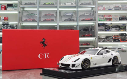 CE 1/18 Ferrari 599XX EVO #91 White Resin Model
