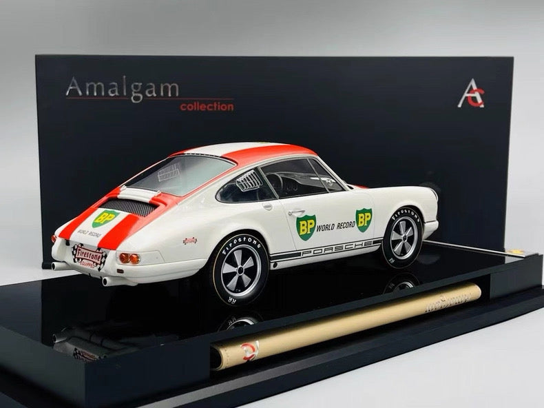 Amalgam 1/18 Porsche 911R 1967 BP World Record Resin Model