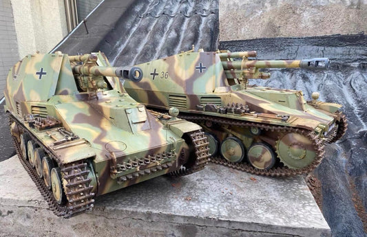 1/6 Scale WW2 German Wespe 105mm Self-Propelled Howitzer Display Model