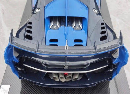 RUNNER 1/12 Bugatti Vision Gran Turismo Blue Resin Display Model