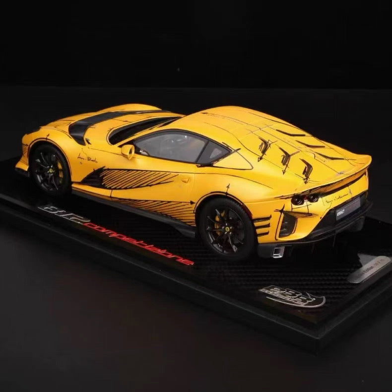 BBR 1/18 Ferrari 812 Competizione ART Series Resin Model