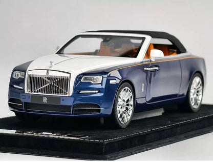 HH 1/18 Rolls-Royce Dawn Blue & White Two-Tone Resin Model