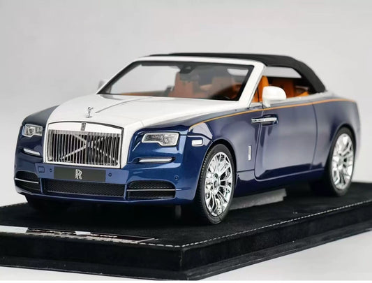 HH 1/18 Rolls-Royce Dawn Blue & White Two-Tone Resin Model