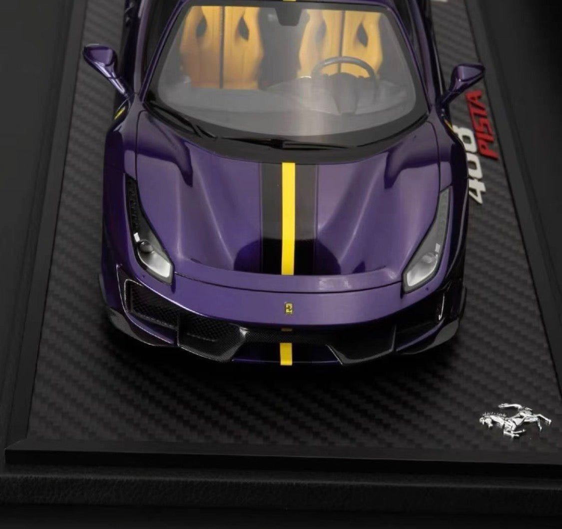 BBR 1/18 Ferrari 488 Pista Viola Hong Kong Special Edition Limited 16/25