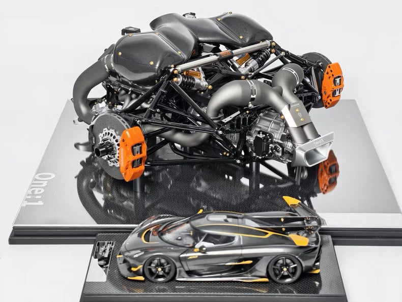 Frontiart 1:4 Koenigsegg One:1 Engine Resin Model – Hypercar Mechanical Display