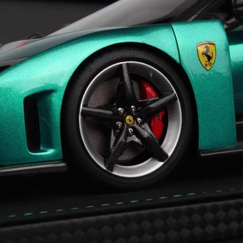 BBR 1/18 Ferrari F80 Gem Green Metallic Resin Model