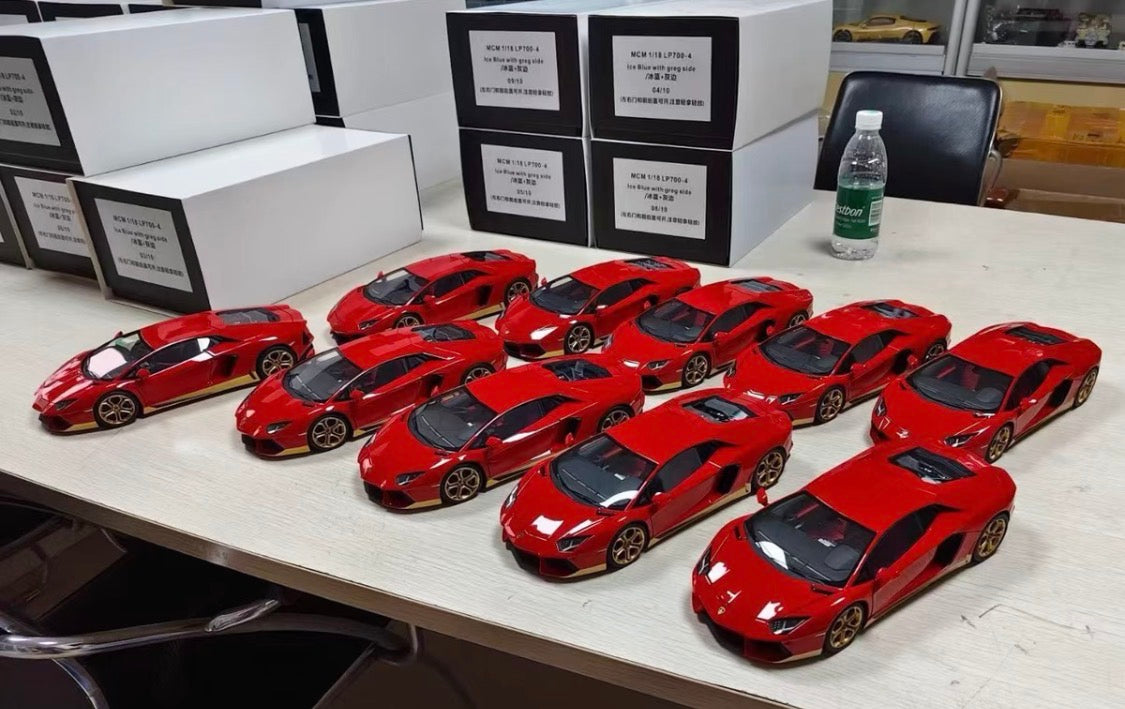 MCM Model 1/18 Lamborghini Aventador Miura Homage Full Opening Resin Model