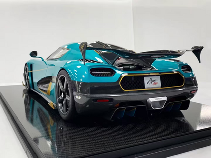 Frontiart 1/8 Koenigsegg Agera RSR Ocean Blue Resin Model Car｜Ships from China