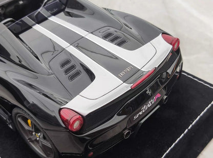 HH 1/18 Ferrari 458 Speciale Aperta Resin Model – Black Knight Edition – HH336