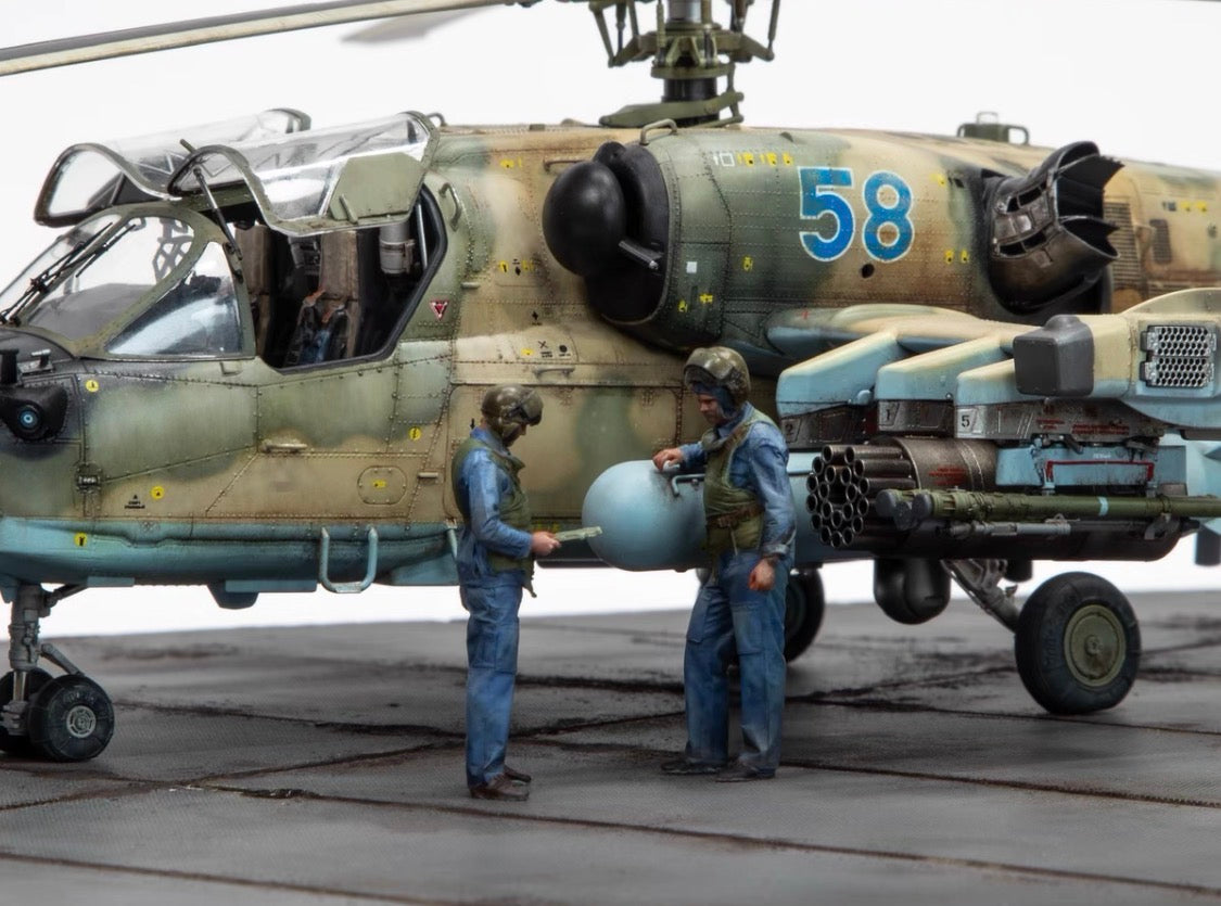 Custom Built Kamov Ka-52 Alligator Desert Camouflage 1/48 Display Model