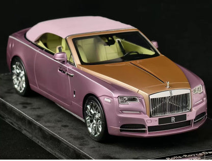 HH 1/18 Rolls-Royce Dawn Purple & Gold Two-Tone Resin Model