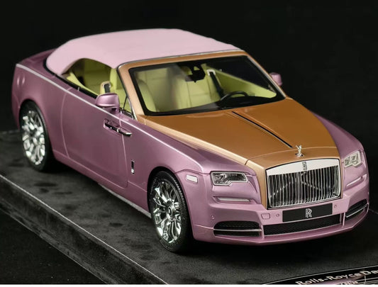 HH 1/18 Rolls-Royce Dawn Purple & Gold Two-Tone Resin Model