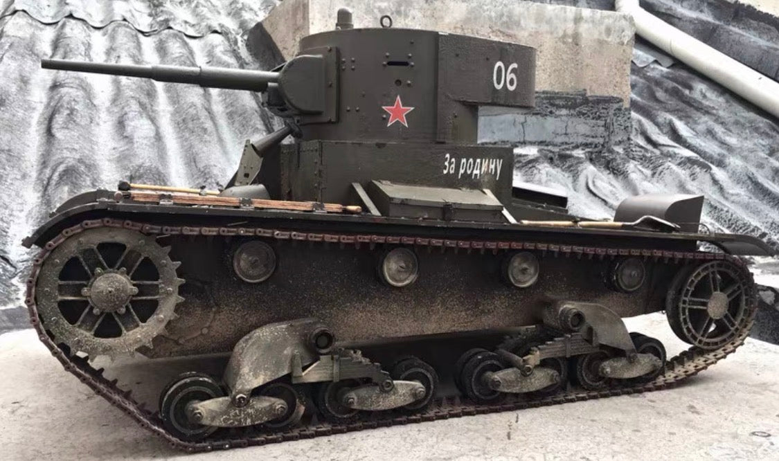1/6 Scale Soviet T-26 Light Tank Full Interior Custom Display Model