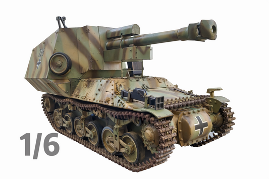 1/6 Scale Sd.Kfz.135/2 105mm Self-Propelled Gun Full Interior Custom Model