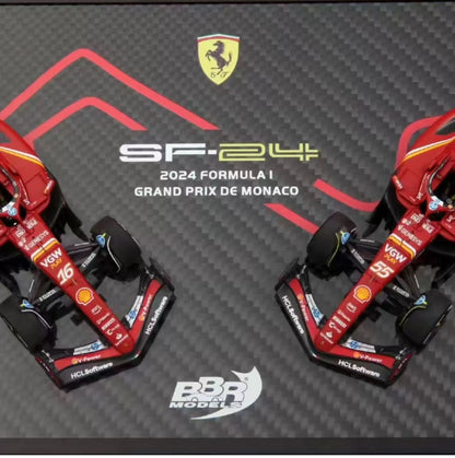BBR 1/43 Ferrari SF-24 Monaco GP 2024 Winner & 3rd Place Set