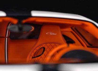 Davis & Giovanni 1/18 Bugatti Chiron Pur Sport “Red Dragon” – White/Orange – Limited to 20