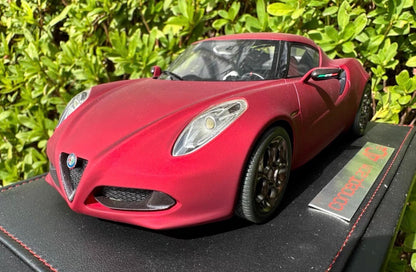 BBR 1/18 Alfa Romeo 4C Concept Matte Red Limited Edition Resin Model