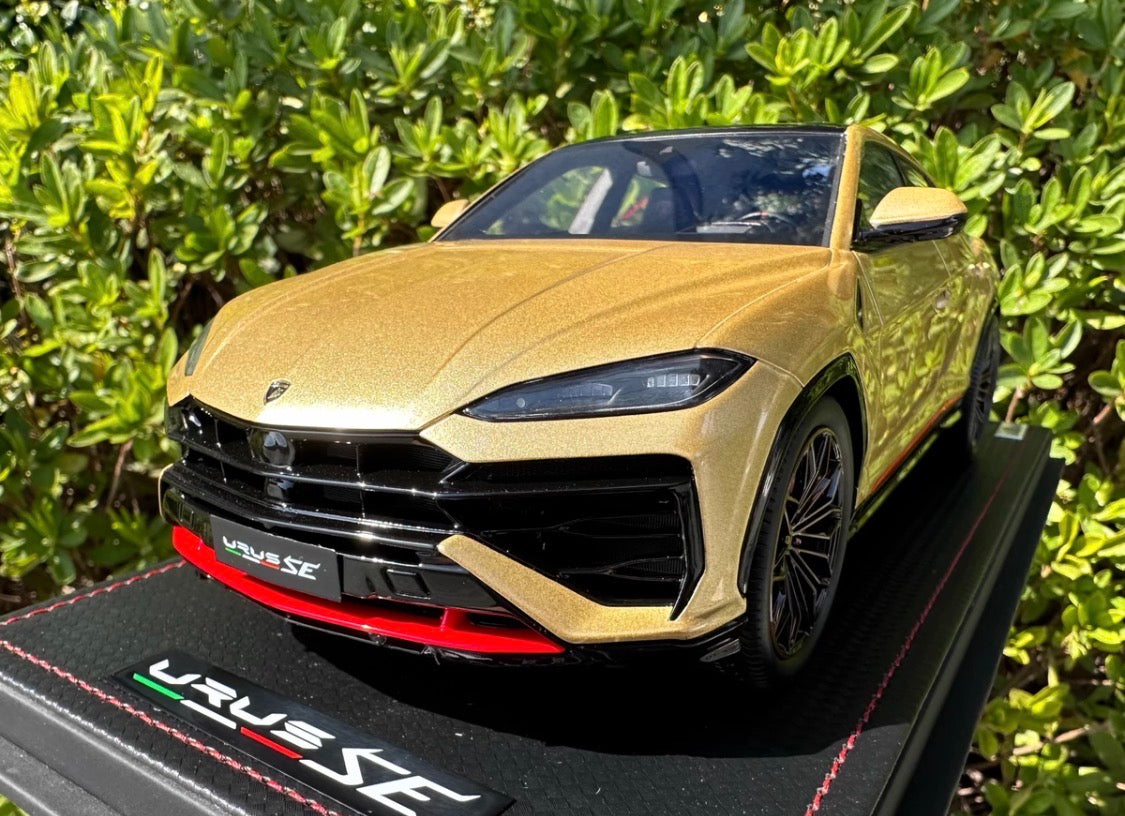 MR Collection Lamborghini Urus SE Gold Metallic 1/18 Resin Model