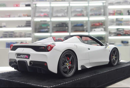 HH 1/18 Ferrari 458 Speciale Aperta Resin Model – Matte Storm Grey – HH341
