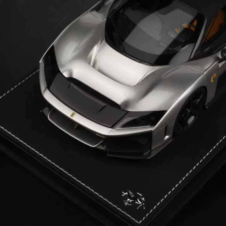 BBR 1/18 Ferrari F80 Aluminum Silver Resin Model