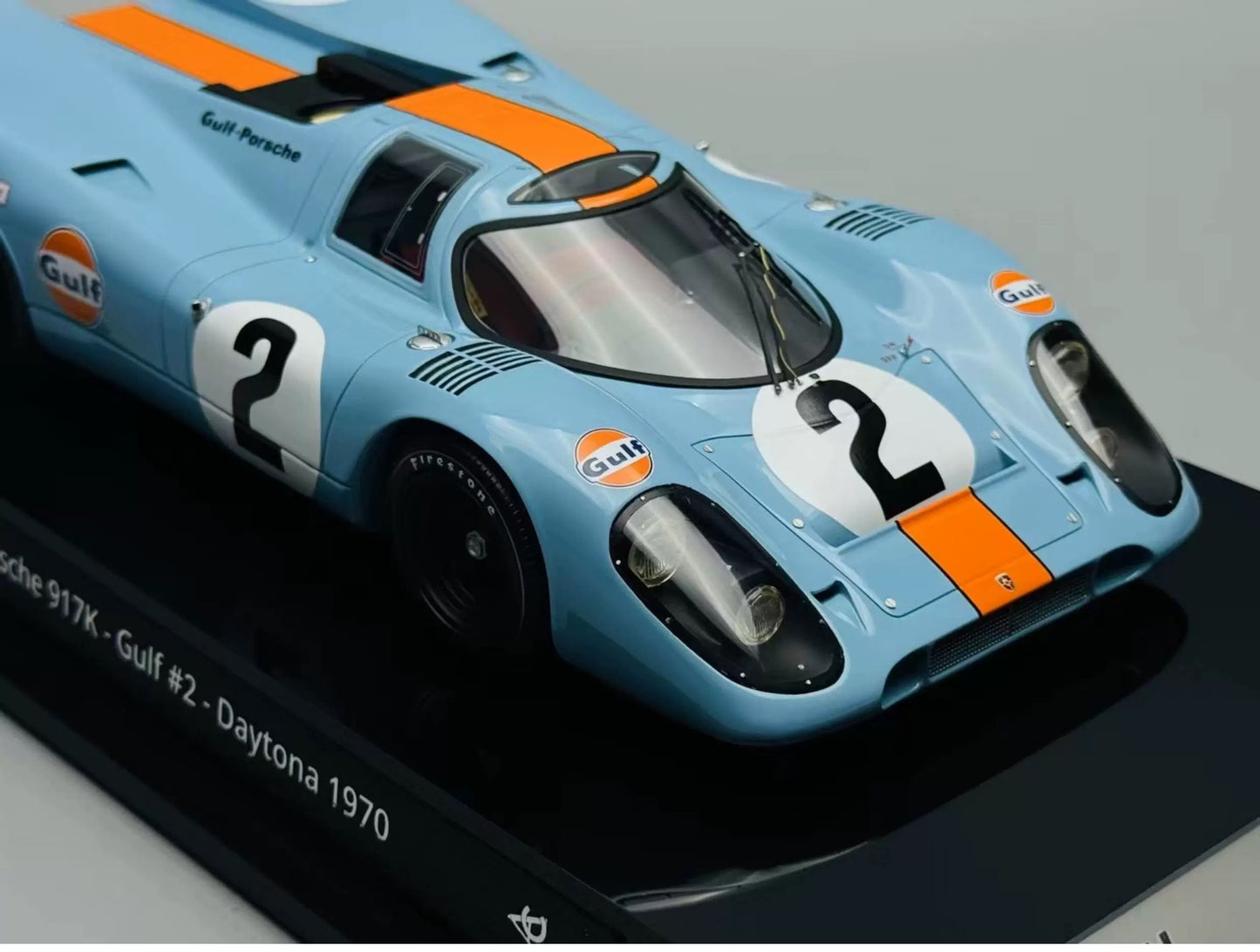 Amalgam 1/18 Porsche 917K Daytona Gulf Livery Resin Model