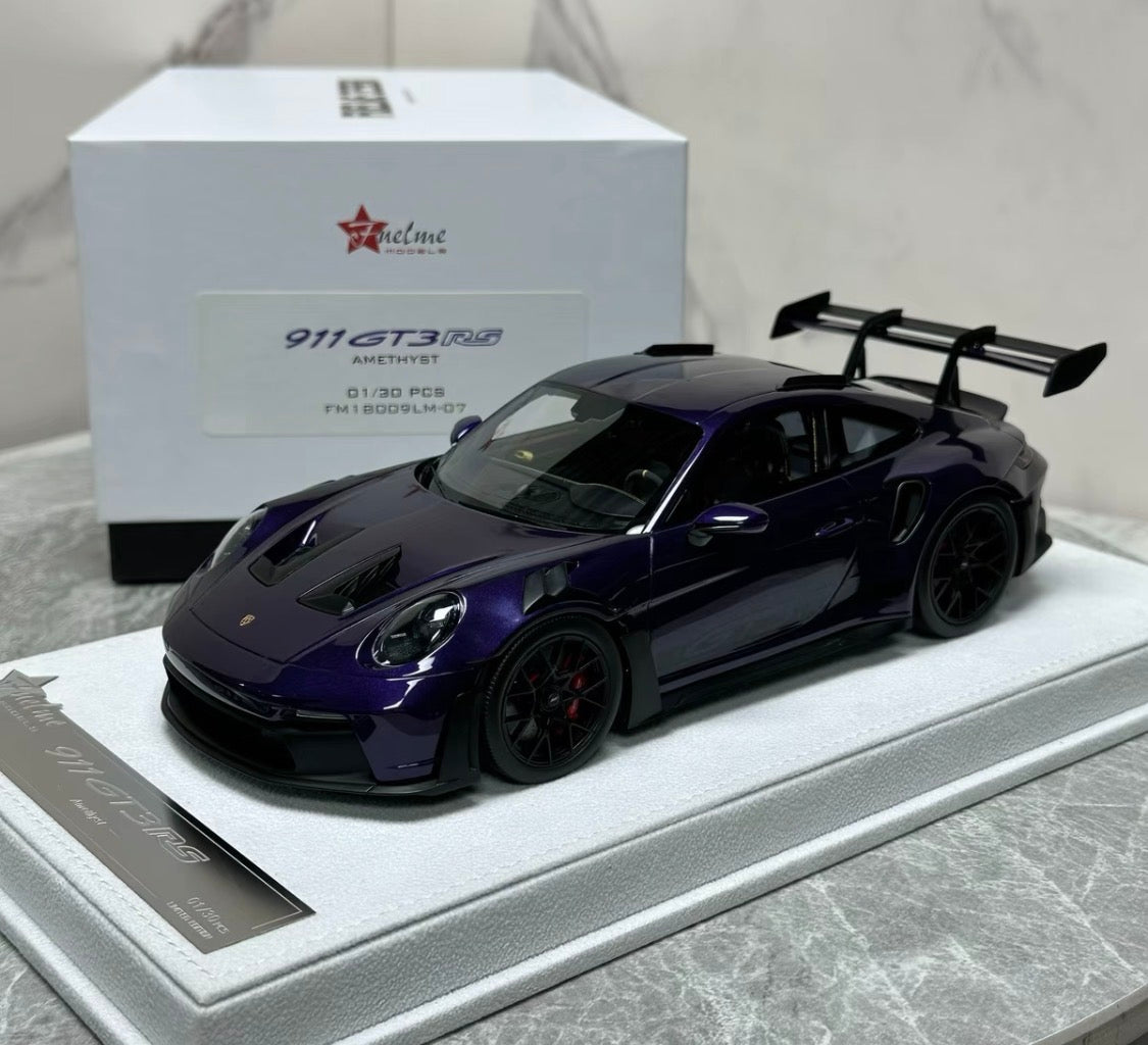 FuelMe Porsche 911 GT3 RS 992 Amethyst Purple No.01/30 1/18 Resin Model