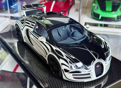 Dino Model 1/18 Bugatti Veyron Supercar Resin Model – Night Glow Blue Limited Edition